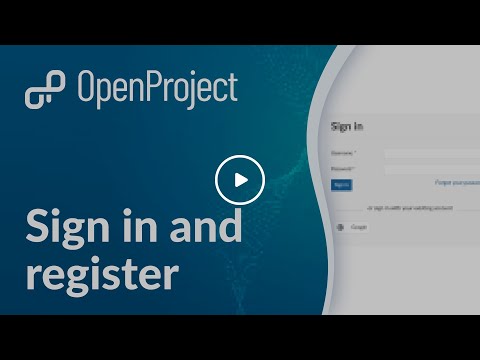 OpenProject Sign in and Registration | JV-net